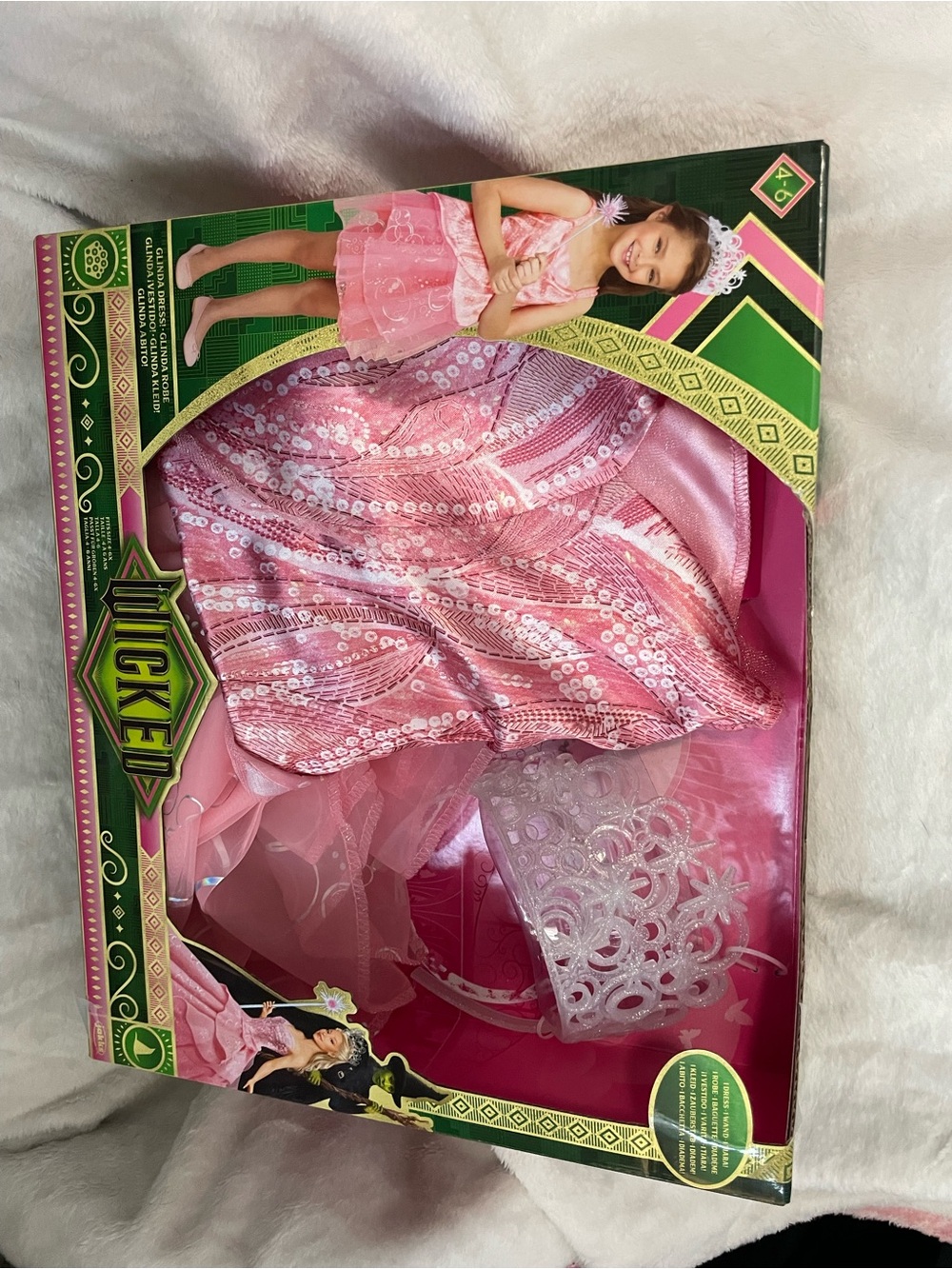 Wicked Pink Sequin Princess Dress and Tiara Set